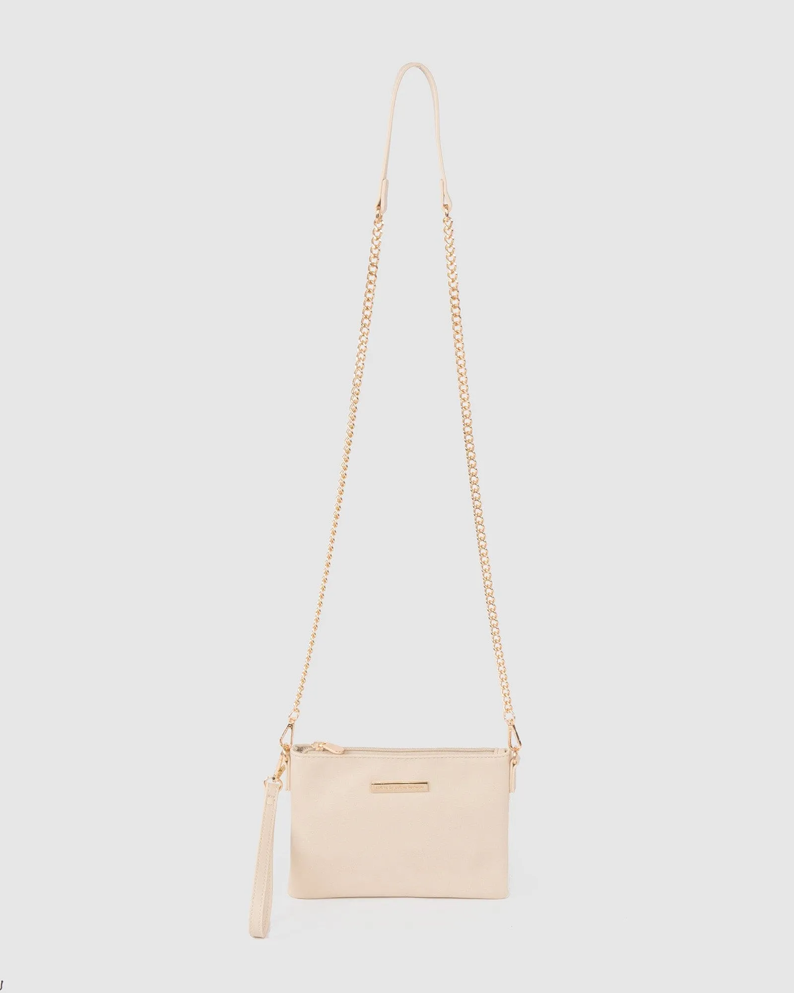 Ivory Peta Wristlet Clutch Bag