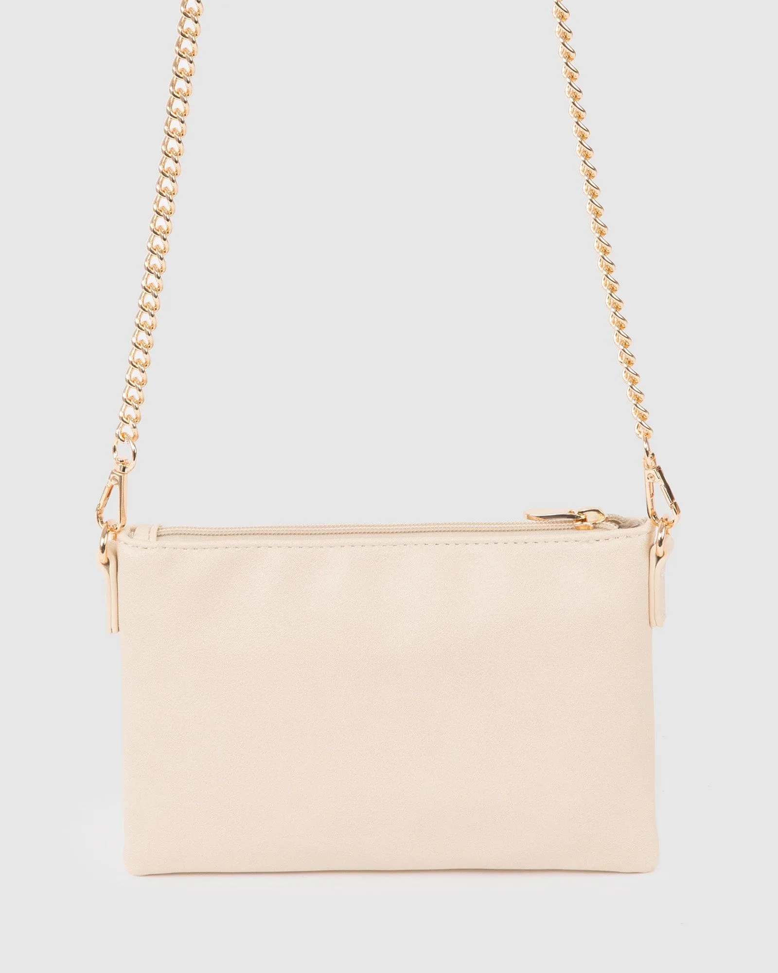 Ivory Peta Wristlet Clutch Bag