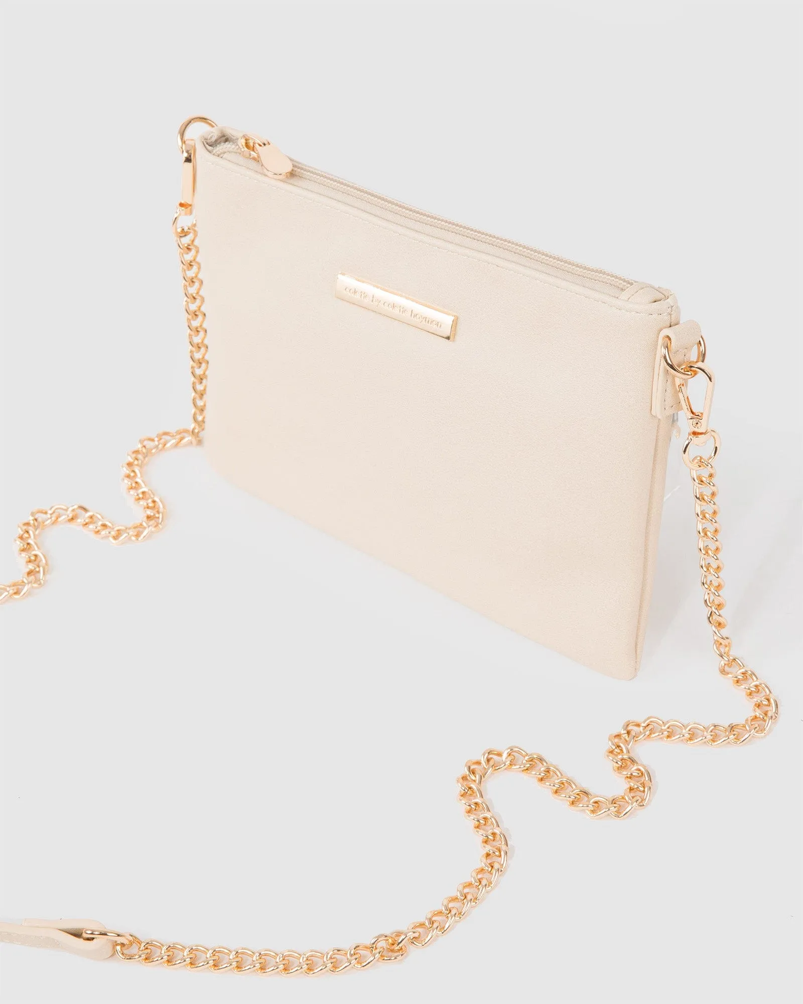 Ivory Peta Wristlet Clutch Bag