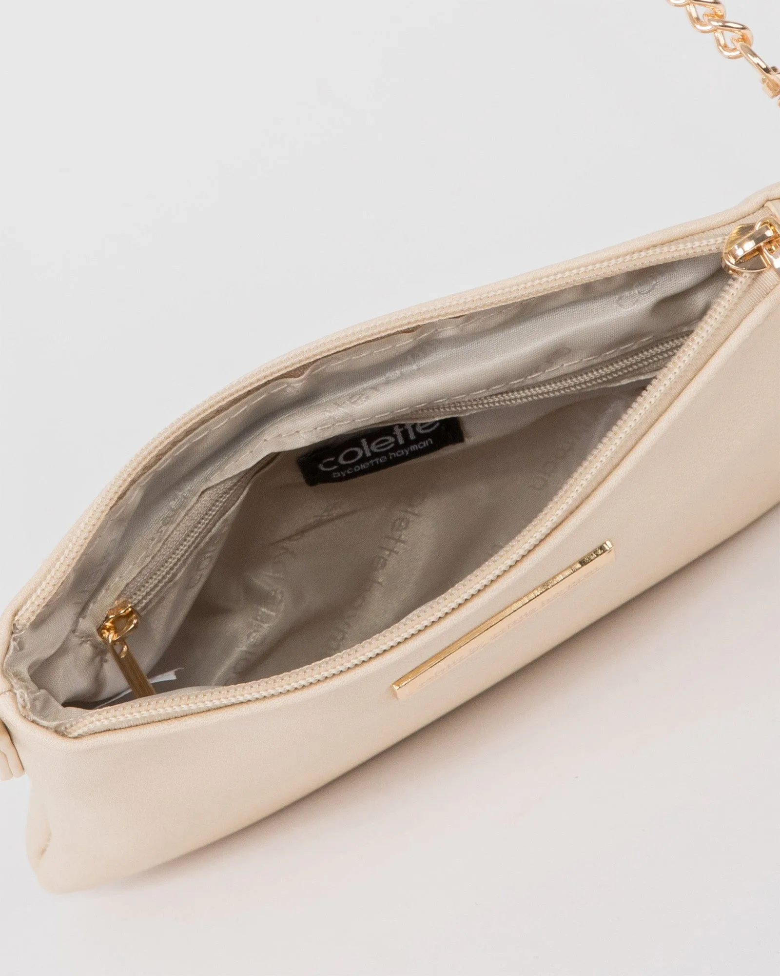 Ivory Peta Wristlet Clutch Bag