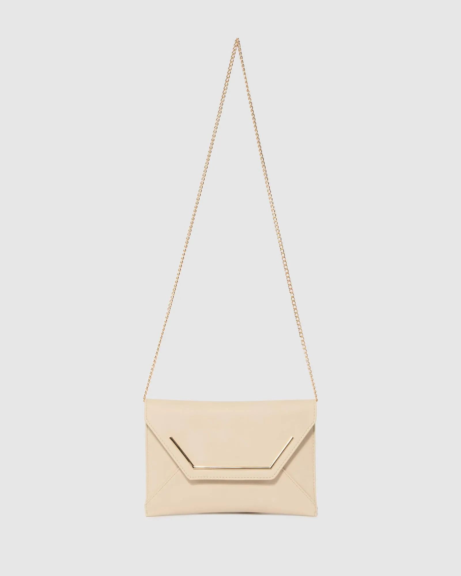 Ivory Samantha Square Clutch Bag