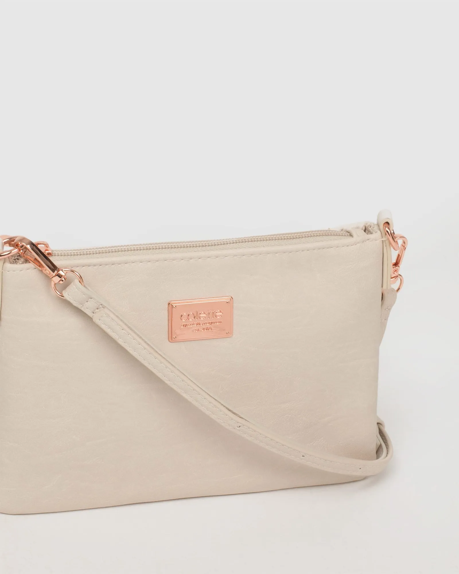 Ivory Strap Crossbody Bag