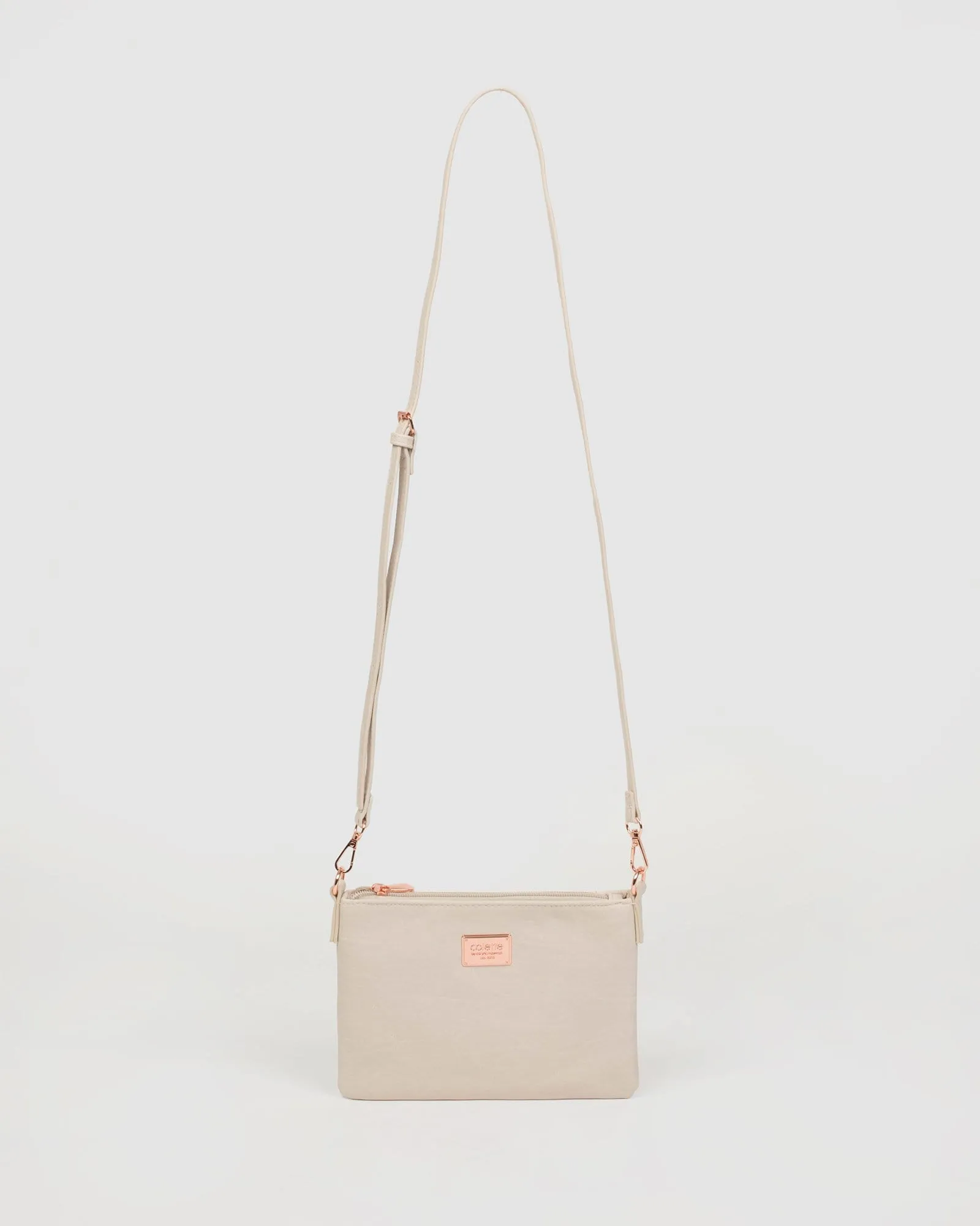 Ivory Strap Crossbody Bag