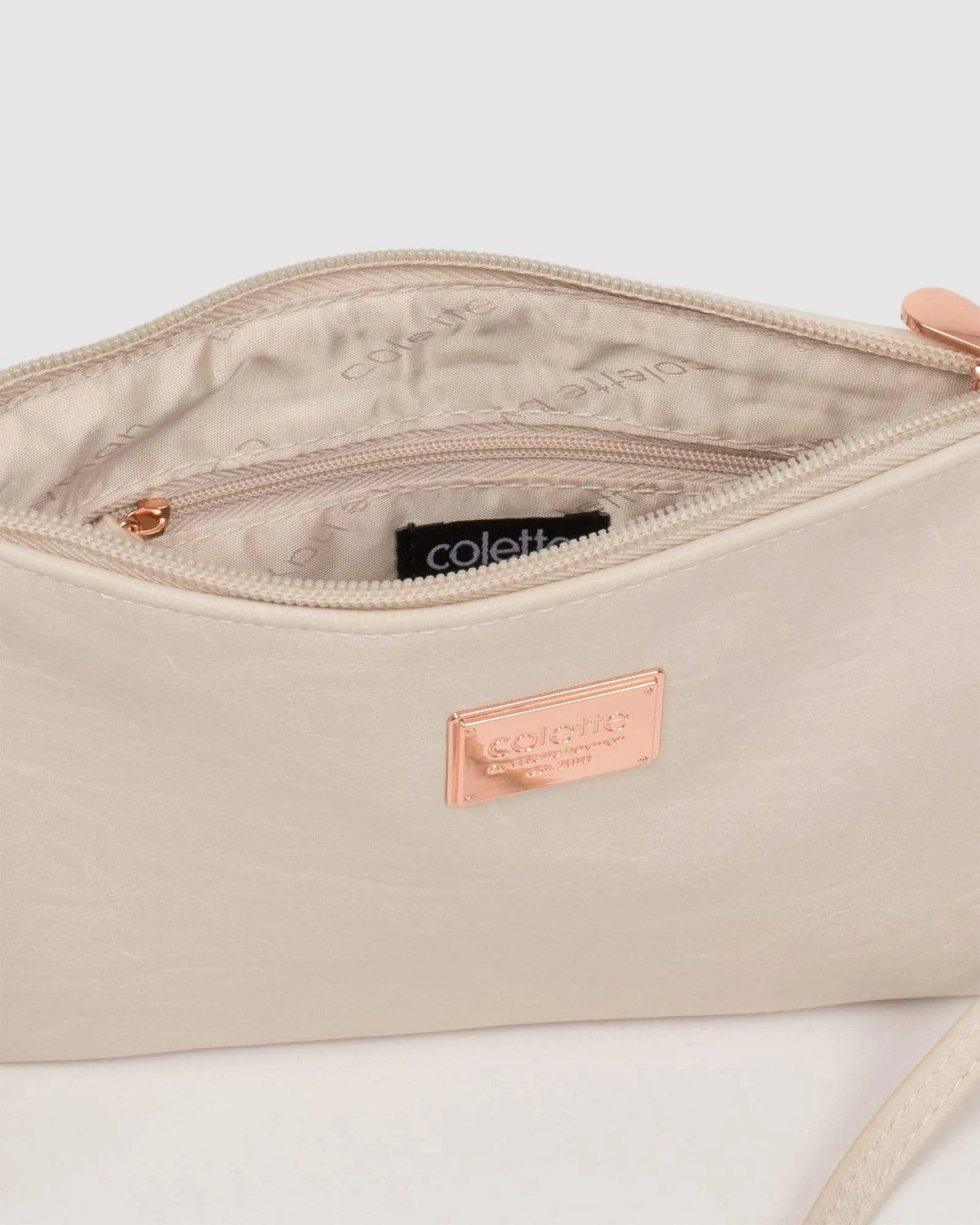 Ivory Strap Crossbody Bag