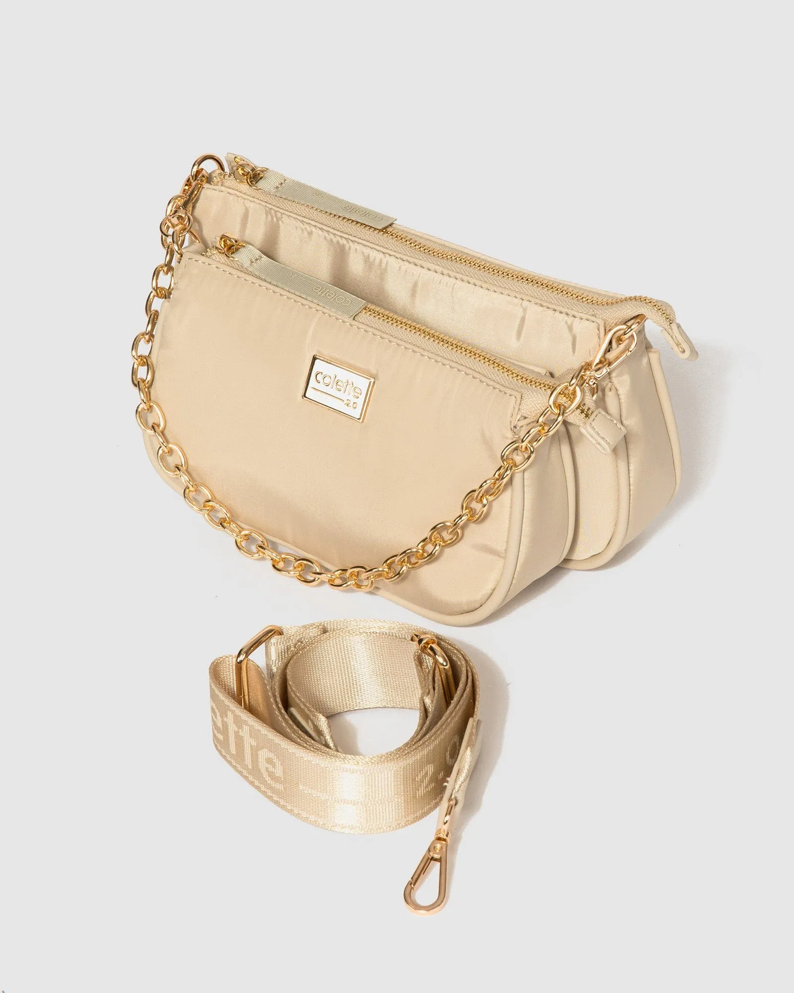 Ivory Vivian Chain Crossbody Bag