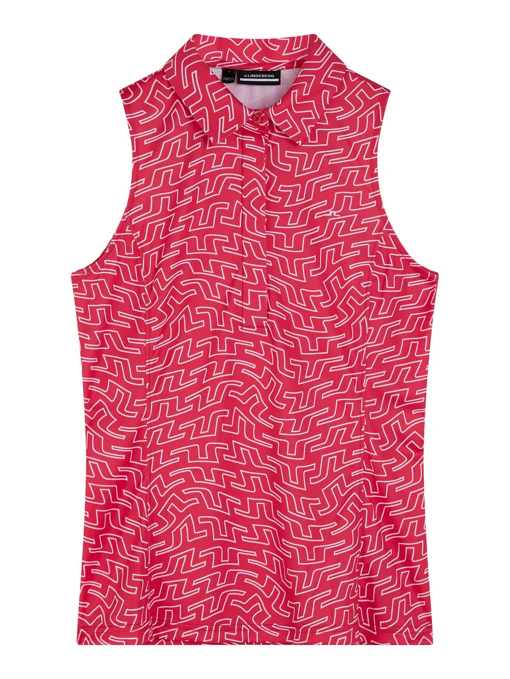 J. Lindeberg Dena Print Sleeveless Golf Top