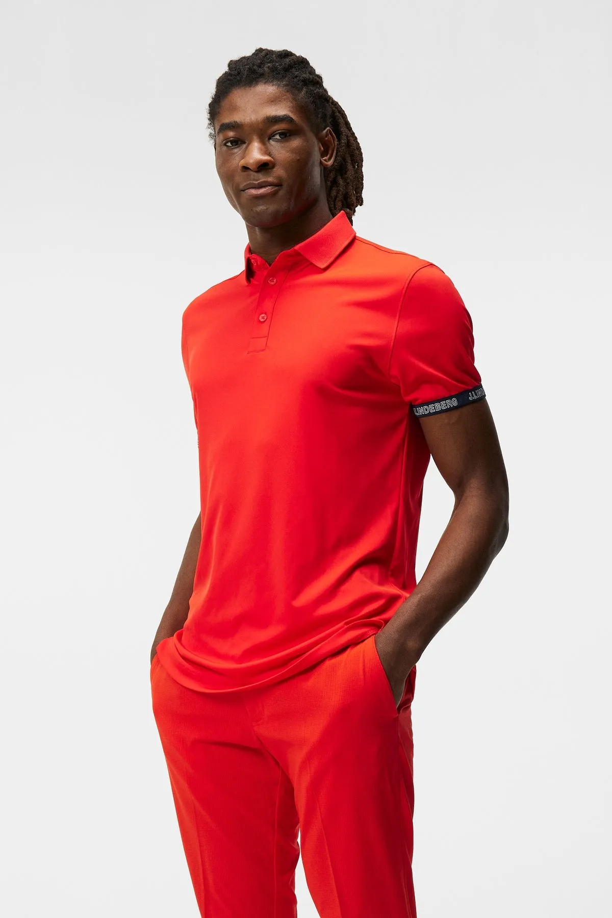 J. Lindeberg Guy Reg Fit Golf Polo