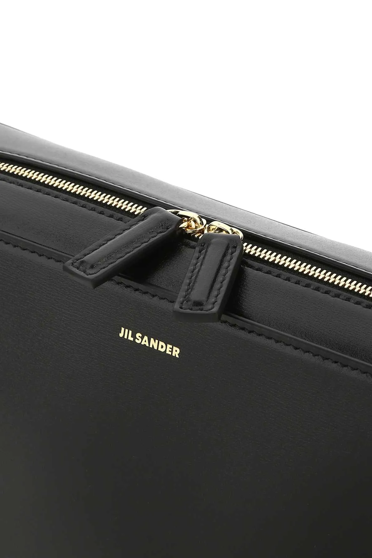 Jil Sander Logo Embossed Medium Crossbody Bag