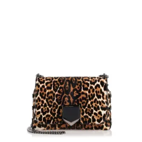 Jimmy Choo Lockett Petite leopard shoulder bag