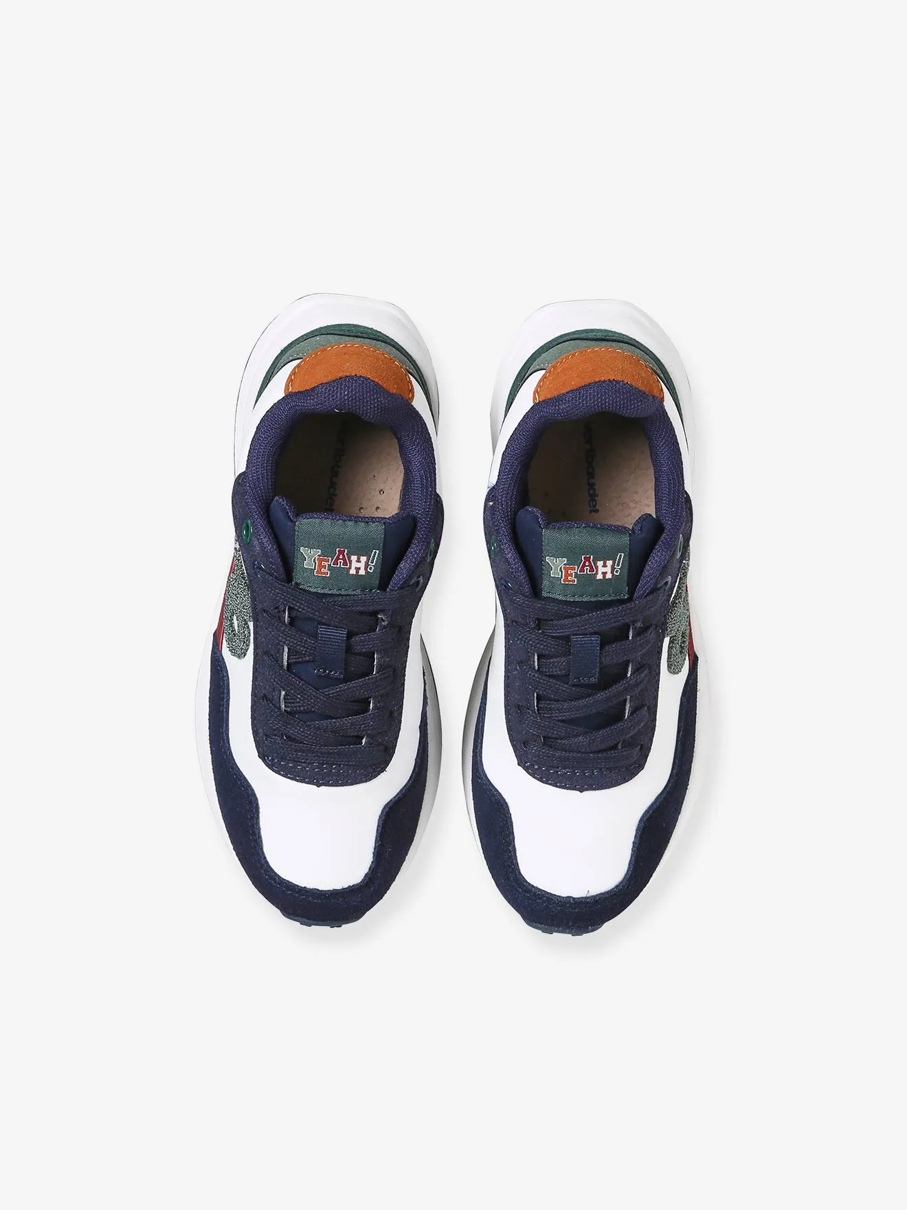 Junior Trainers with Laces - denim blue