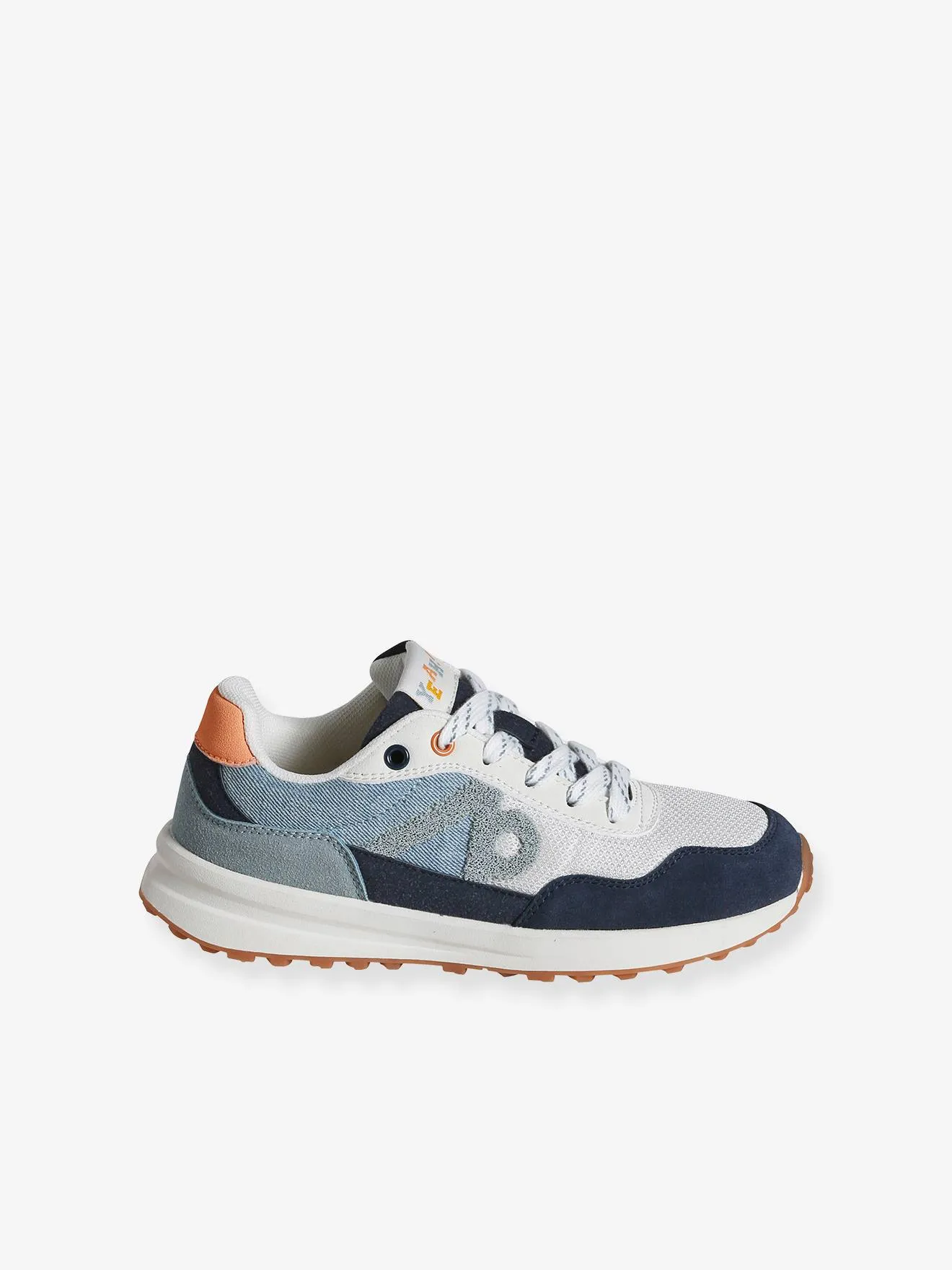 Junior Trainers with Laces - denim blue