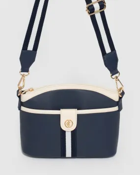 Kai Webbing Navy Crossbody Bag