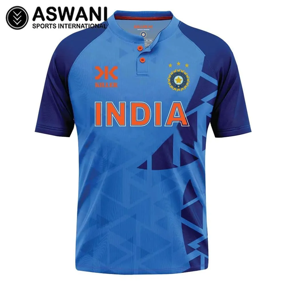 Killer India Cricket T20 Match Jersey / Shirt, Replica Edition 2023