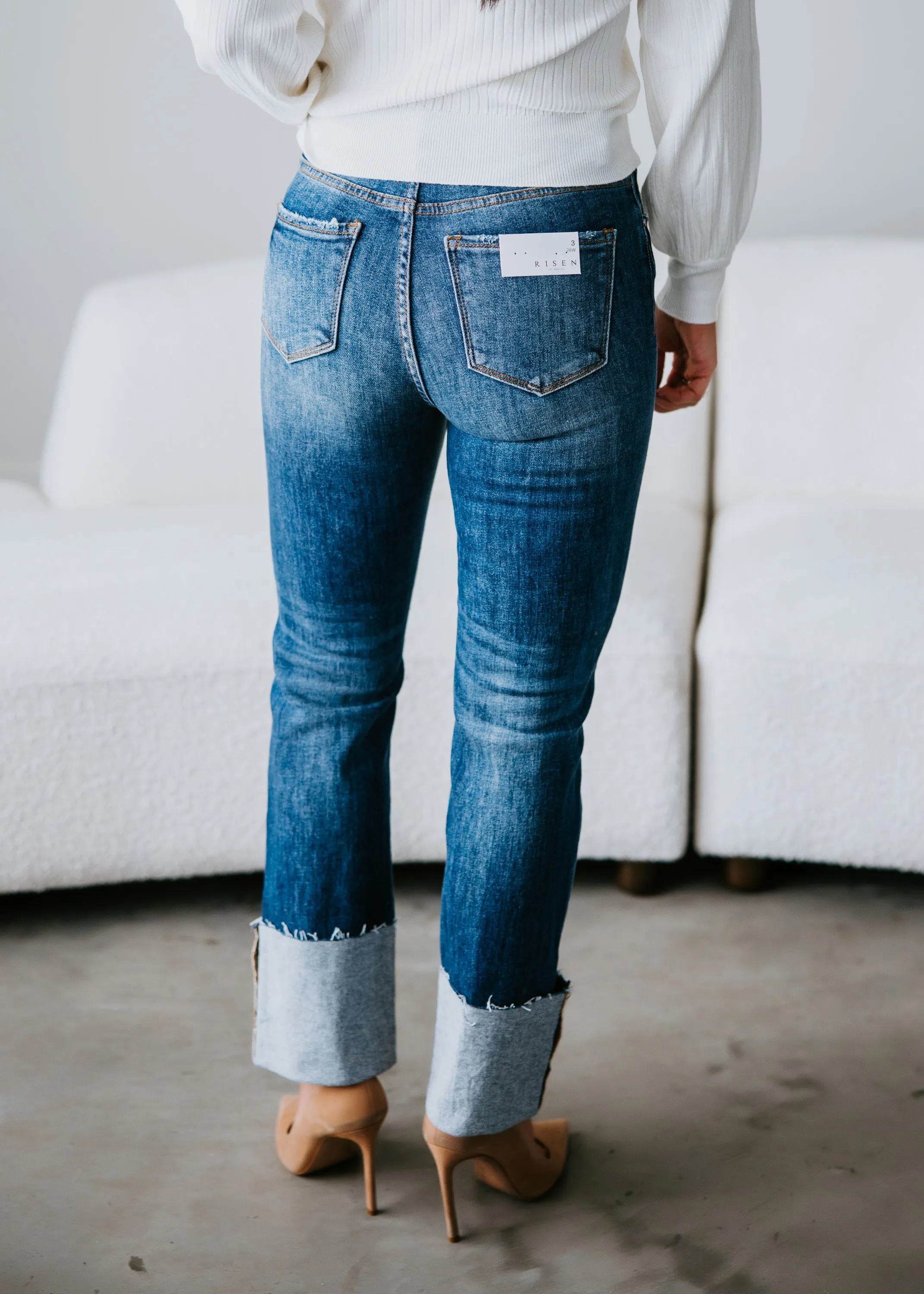 Koltyn Cuffed Straight Jeans