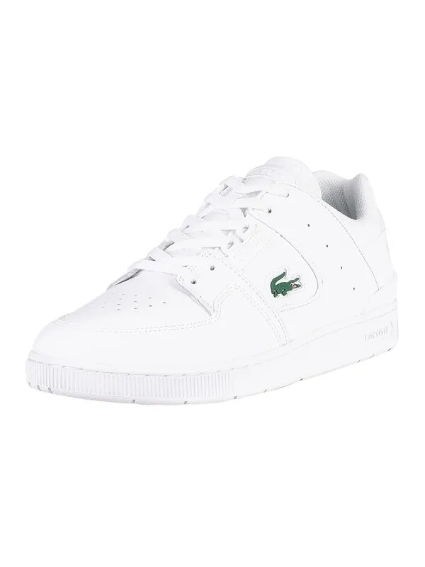 Lacoste Court Cage 0721 1 SMA Leather Trainers - White