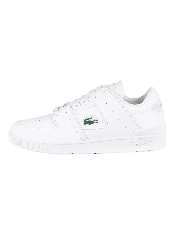 Lacoste Court Cage 0721 1 SMA Leather Trainers - White