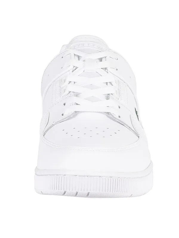 Lacoste Court Cage 0721 1 SMA Leather Trainers - White