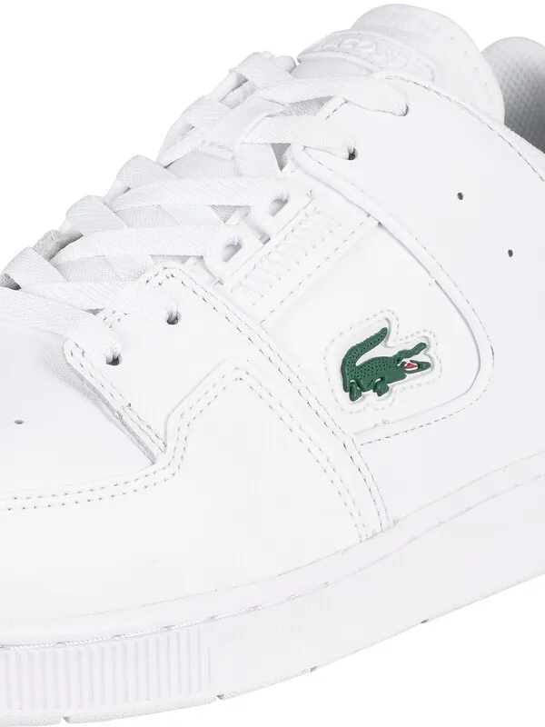 Lacoste Court Cage 0721 1 SMA Leather Trainers - White