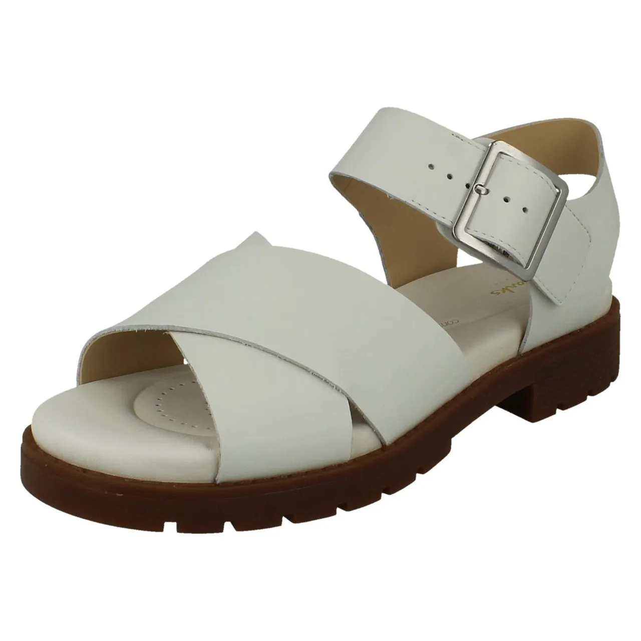 Ladies Clarks Strappy Summer Sandals - Orinoco Cross