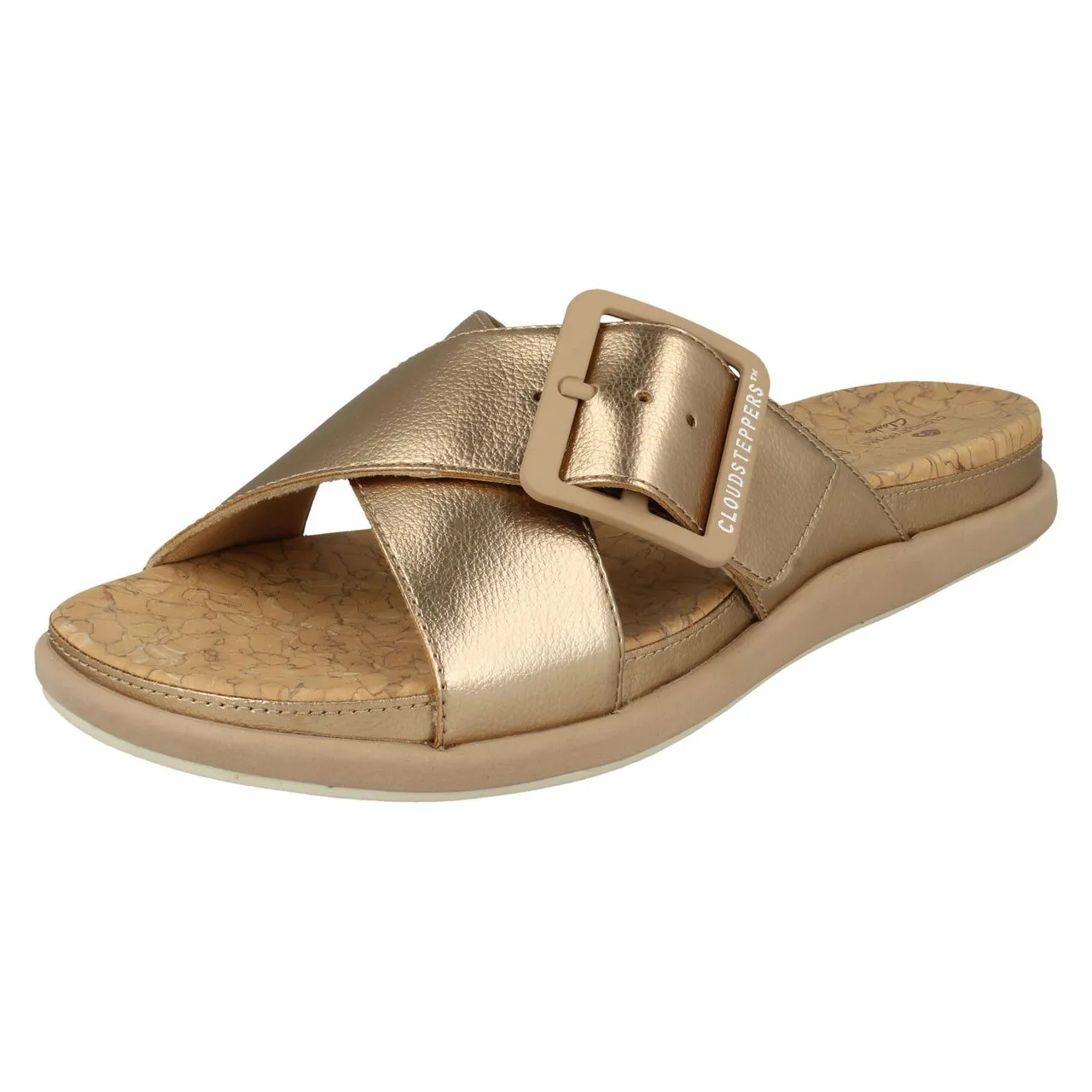 Ladies Cloud Steppers By Clarks Mule Sandals Step June Shell