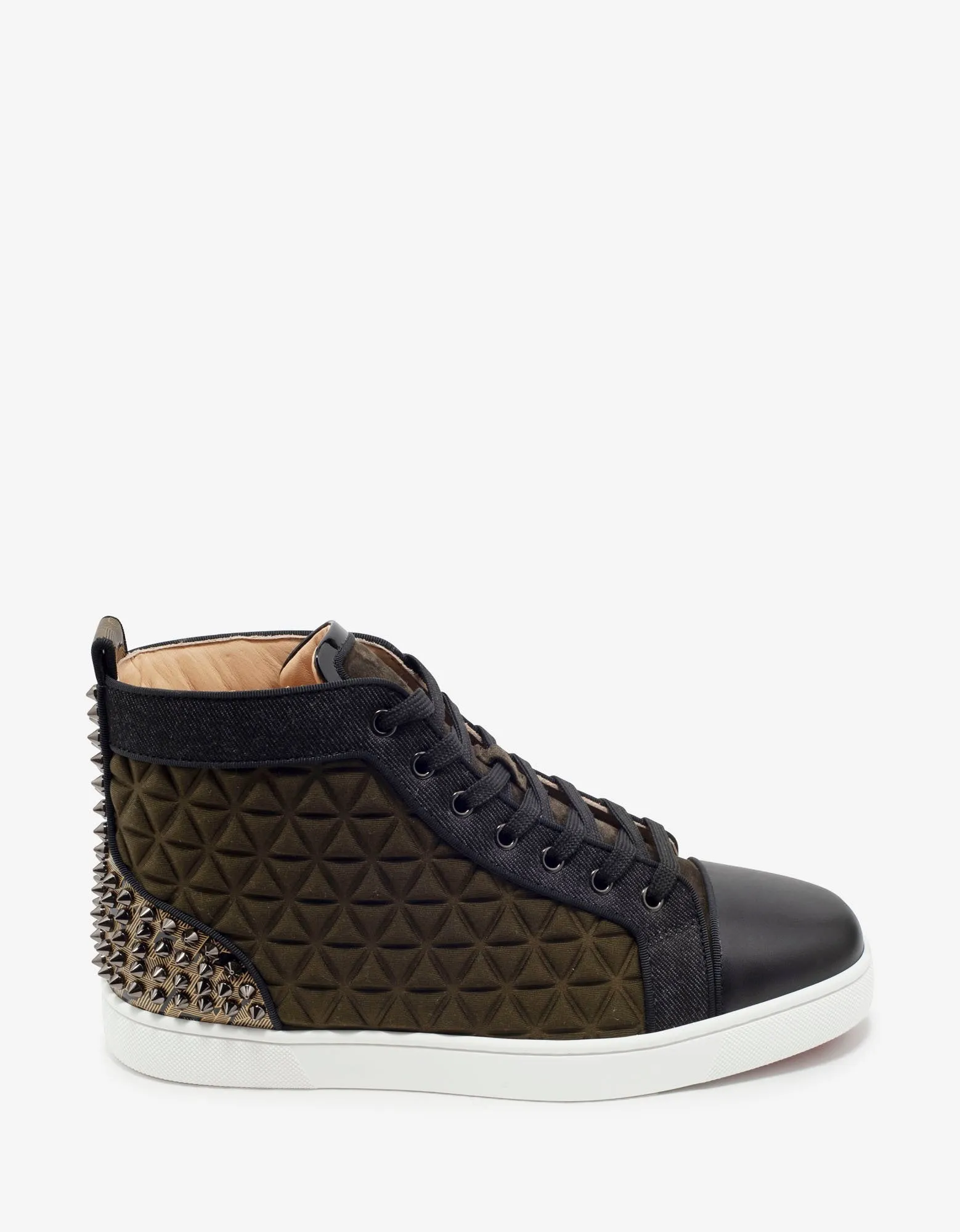 Louis Spikes III Waffle Neoprene High Top Trainers -