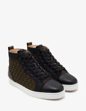 Louis Spikes III Waffle Neoprene High Top Trainers -