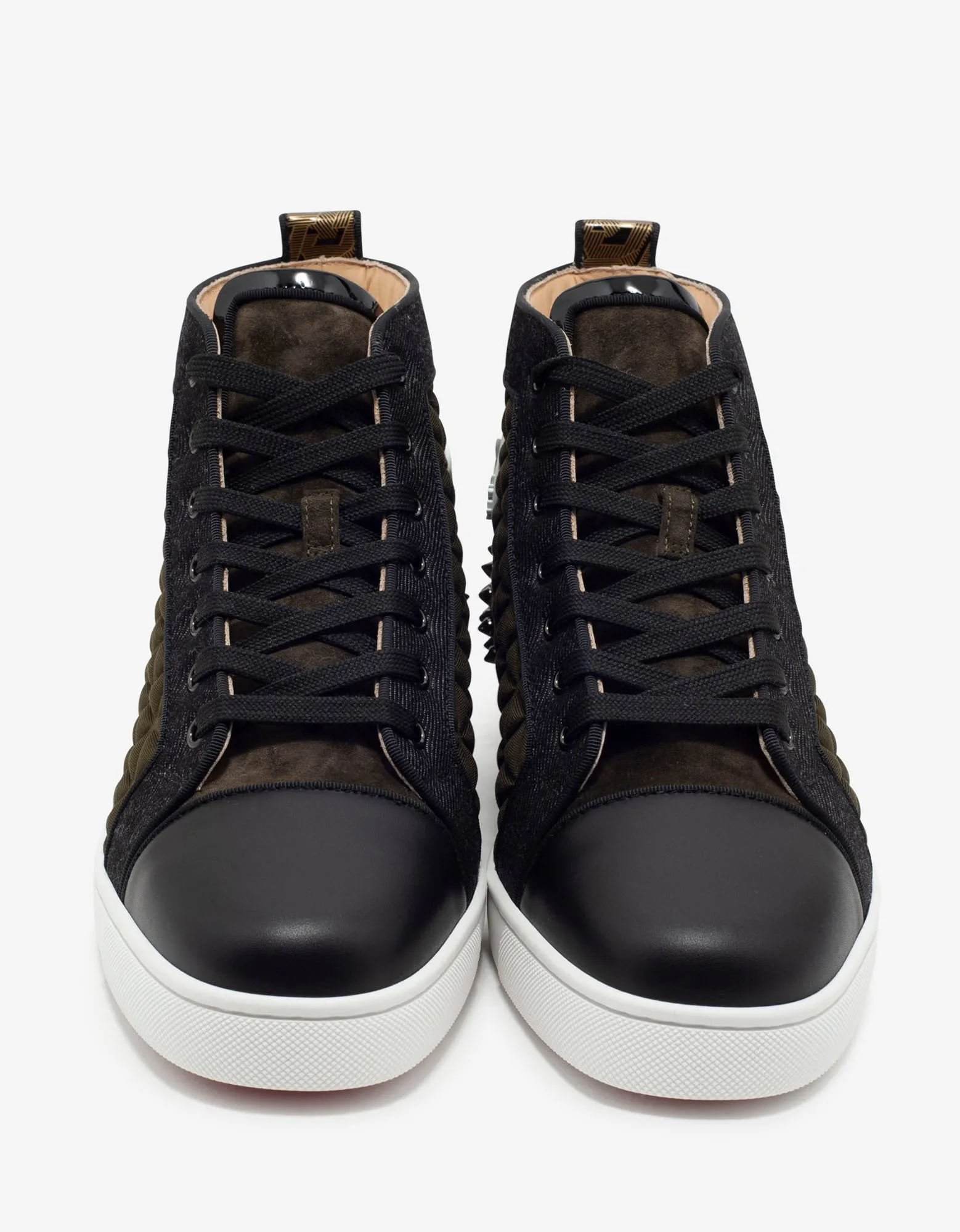 Louis Spikes III Waffle Neoprene High Top Trainers -