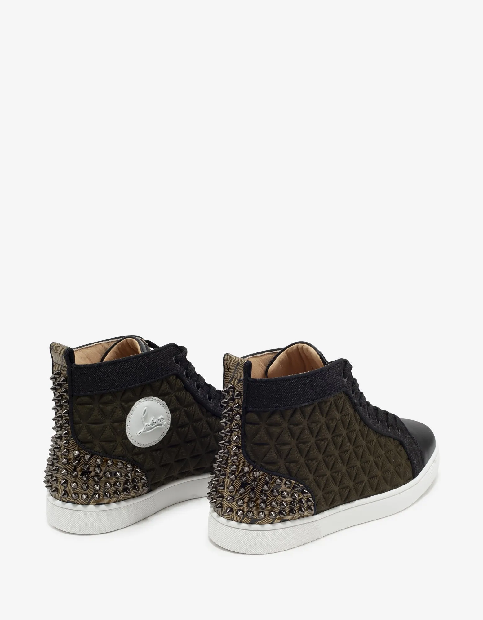 Louis Spikes III Waffle Neoprene High Top Trainers -