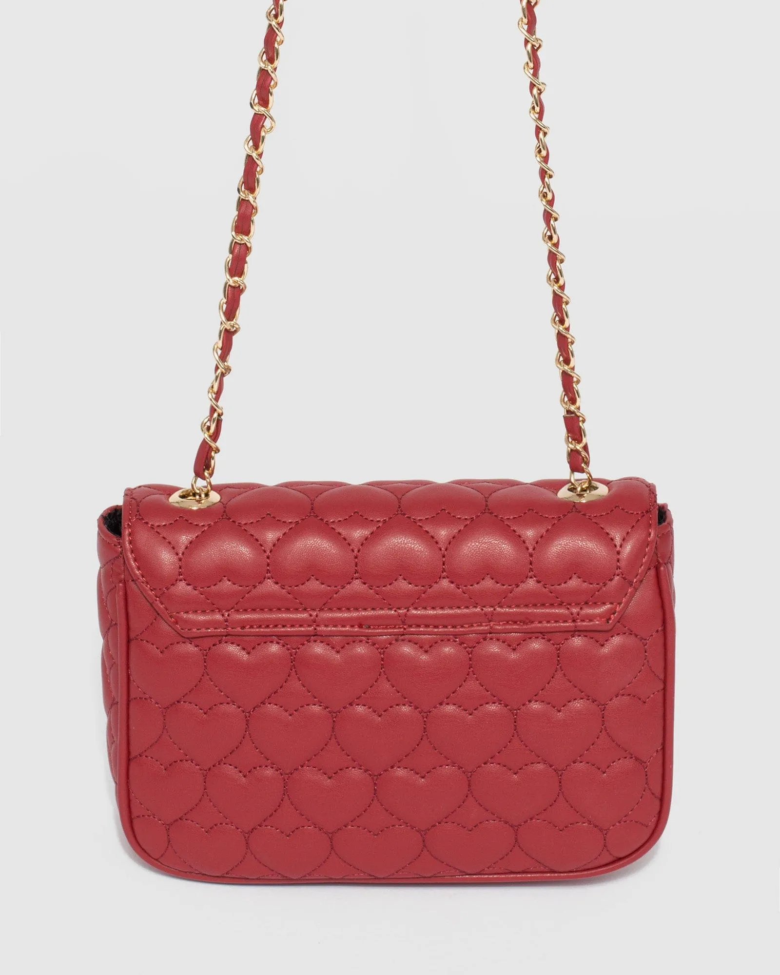 Maeve Red Buckle Crossbody Bag