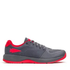 Men's Ballistic Trainers - Wolf Grey + High Risk Red W / Red Reflective Spearhead