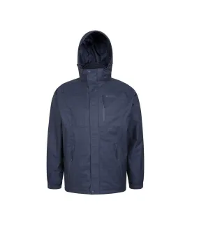 Mens bracken melange 3 in 1 jacket blue Mountain Warehouse