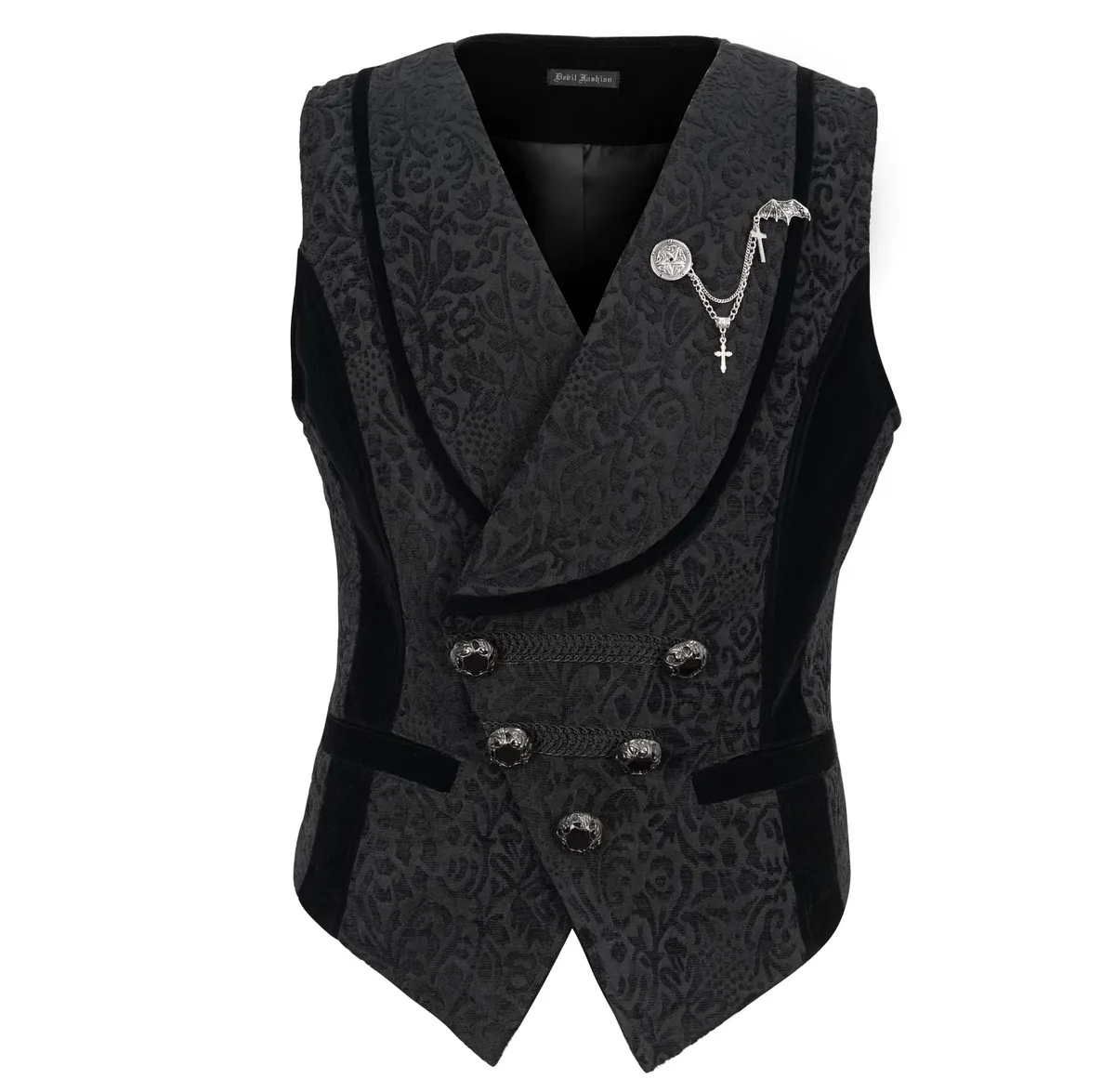 men's vest DEVIL FASHION - Gothic Dark - WT07001  -  Metal-shop