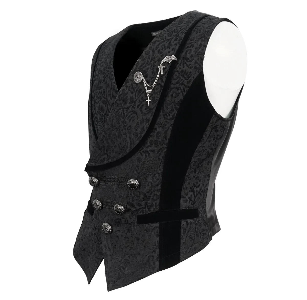 men's vest DEVIL FASHION - Gothic Dark - WT07001  -  Metal-shop