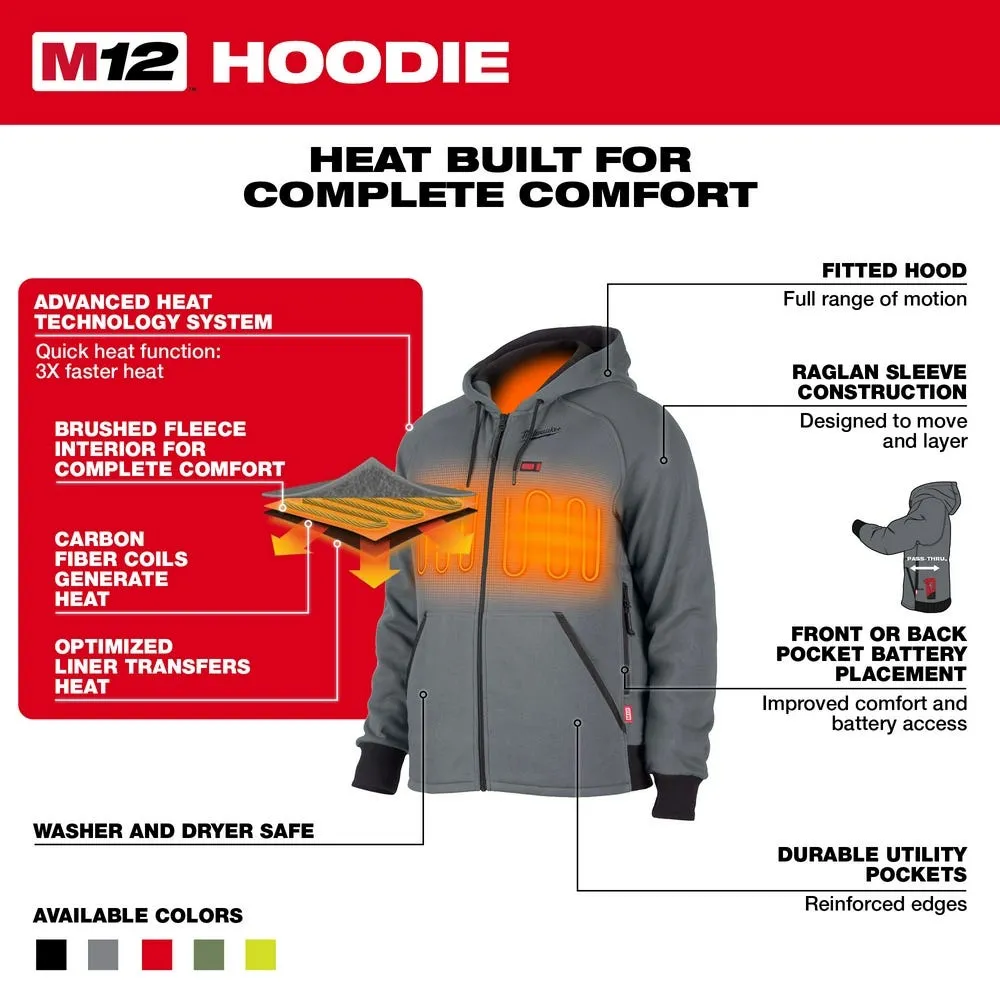 Milwaukee Tools M12 Heated Hoodie Black, Kit 306B-21