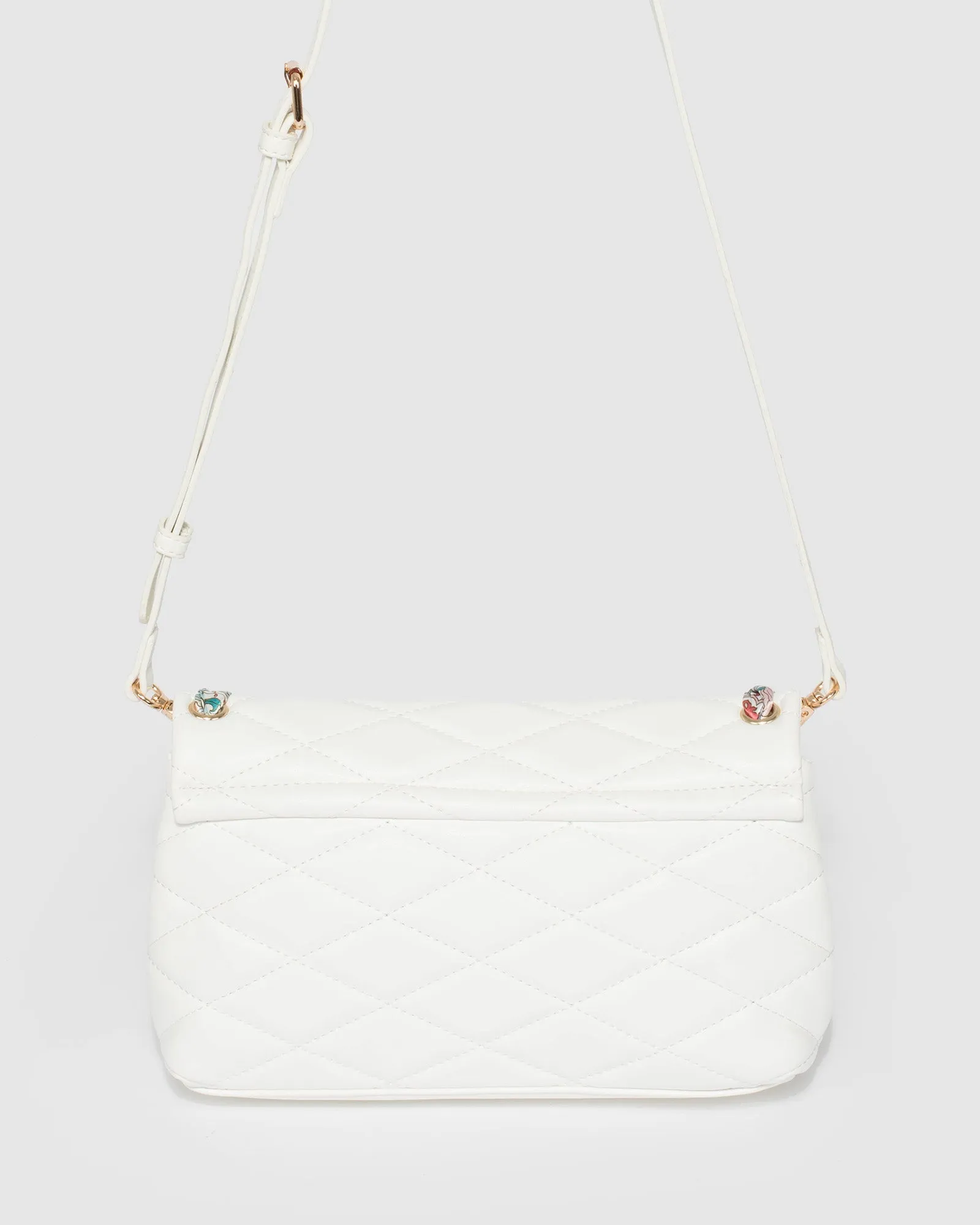 Mirka Scarf White Crossbody Bag