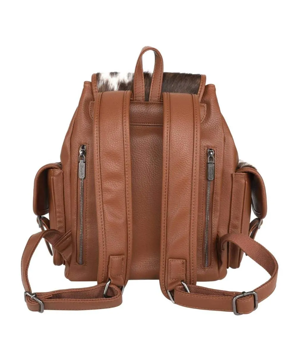 Montana West Women's Wrangler Cowhide Backpack