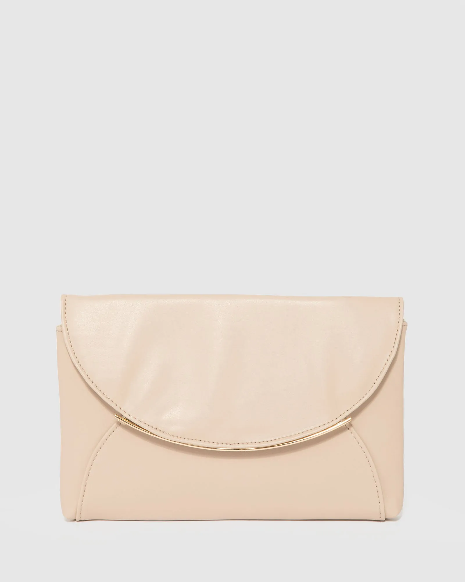 Natural Dalila Envelope Clutch Bag