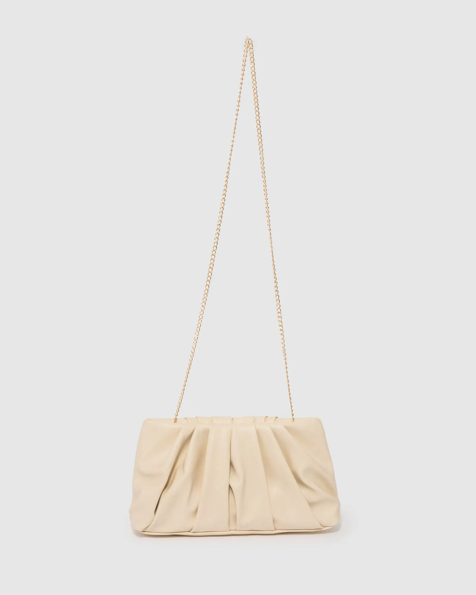 Natural Lucy Pouch Clutch Bag