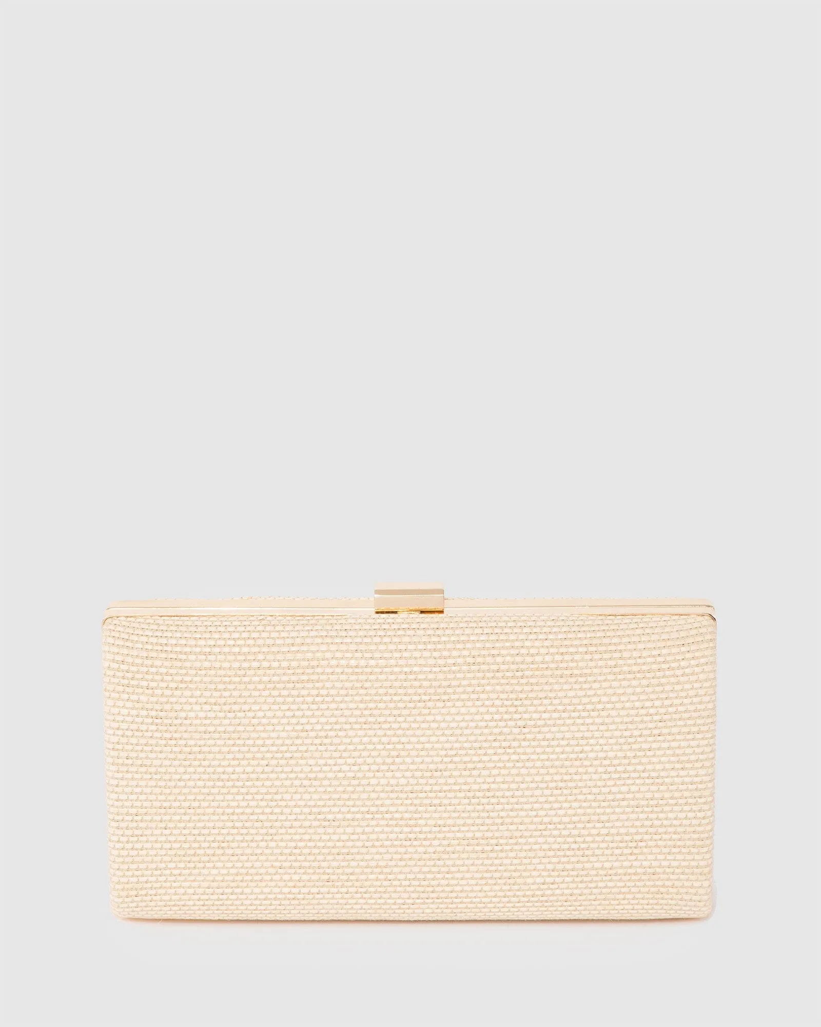 Natural Melanie Plain Clutch Bag