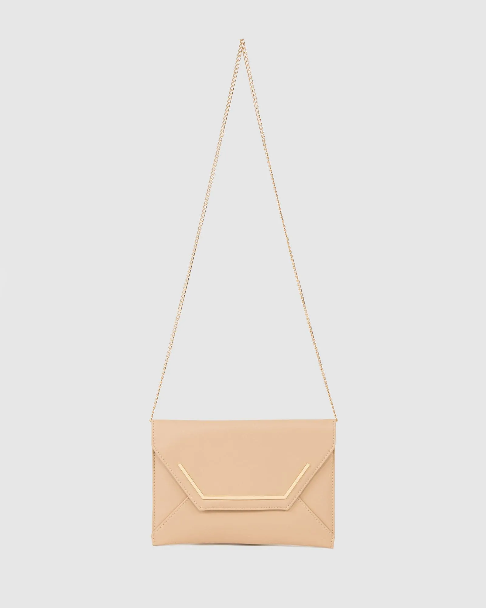 Natural Samantha Square Clutch Bag