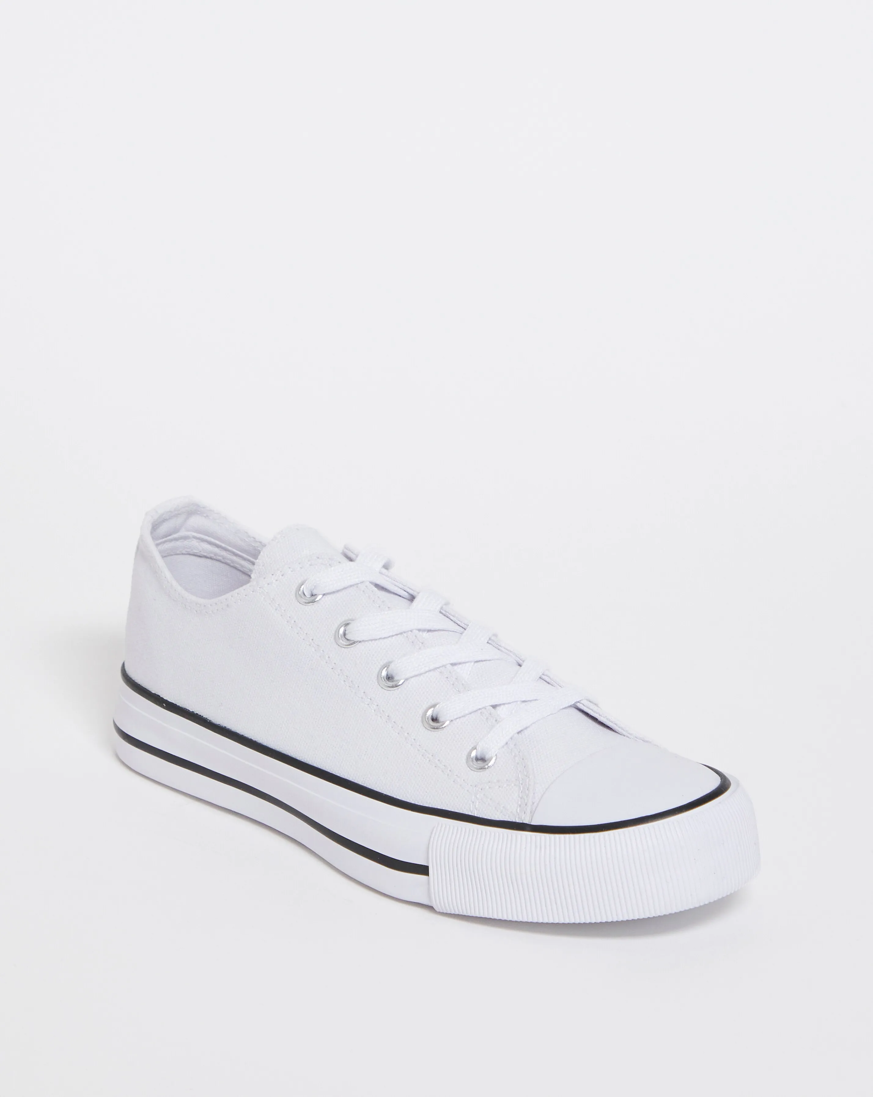 Nelly Chunky Canvas Trainers Extra Wide EEE Fit | Simply Be