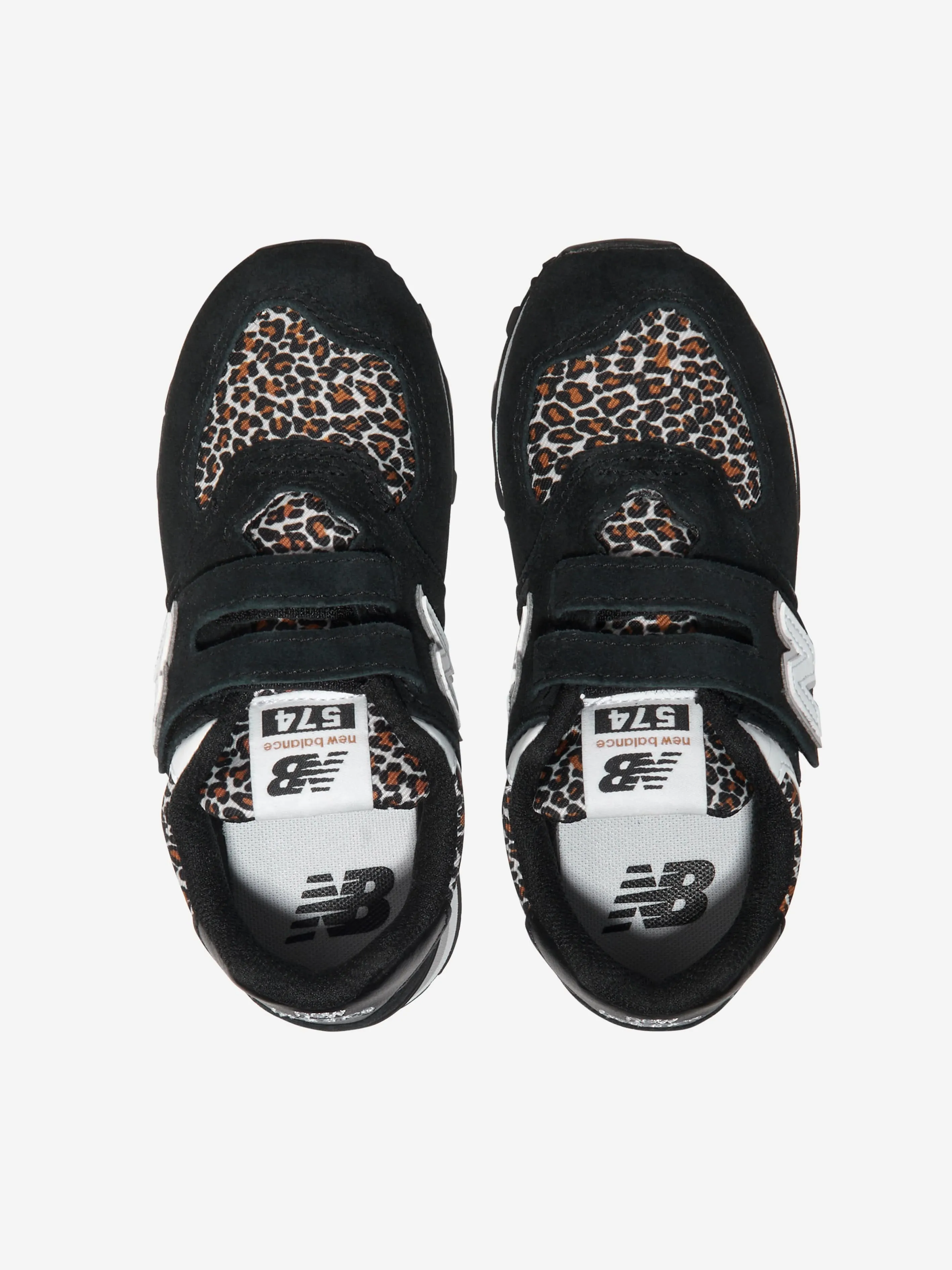 New Balance Kids 574 Animal Print Pre Velcro Trainers