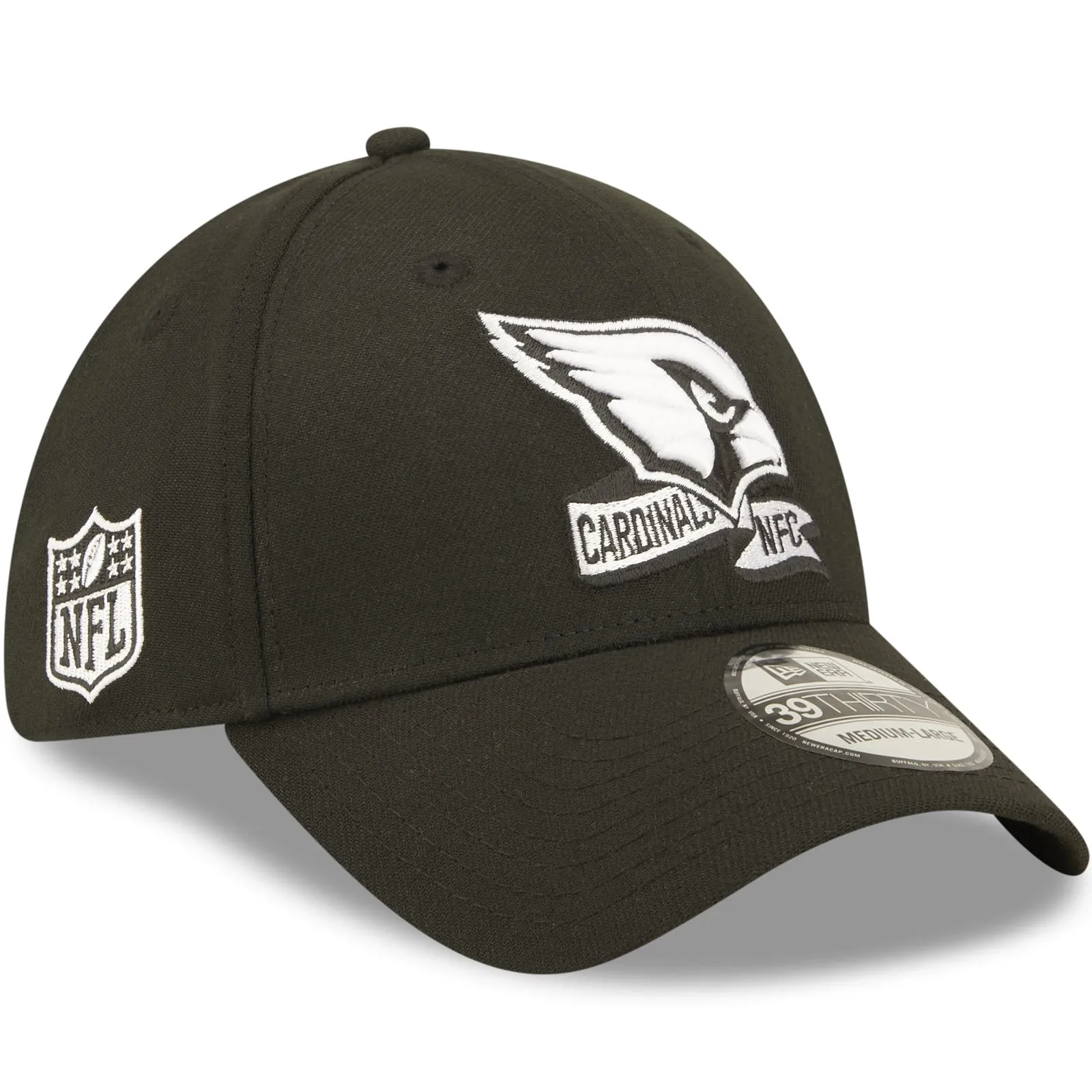 New Era Arizona Cardinals NFL 39THIRTY Sideline 2022 Baseball Cap - Black