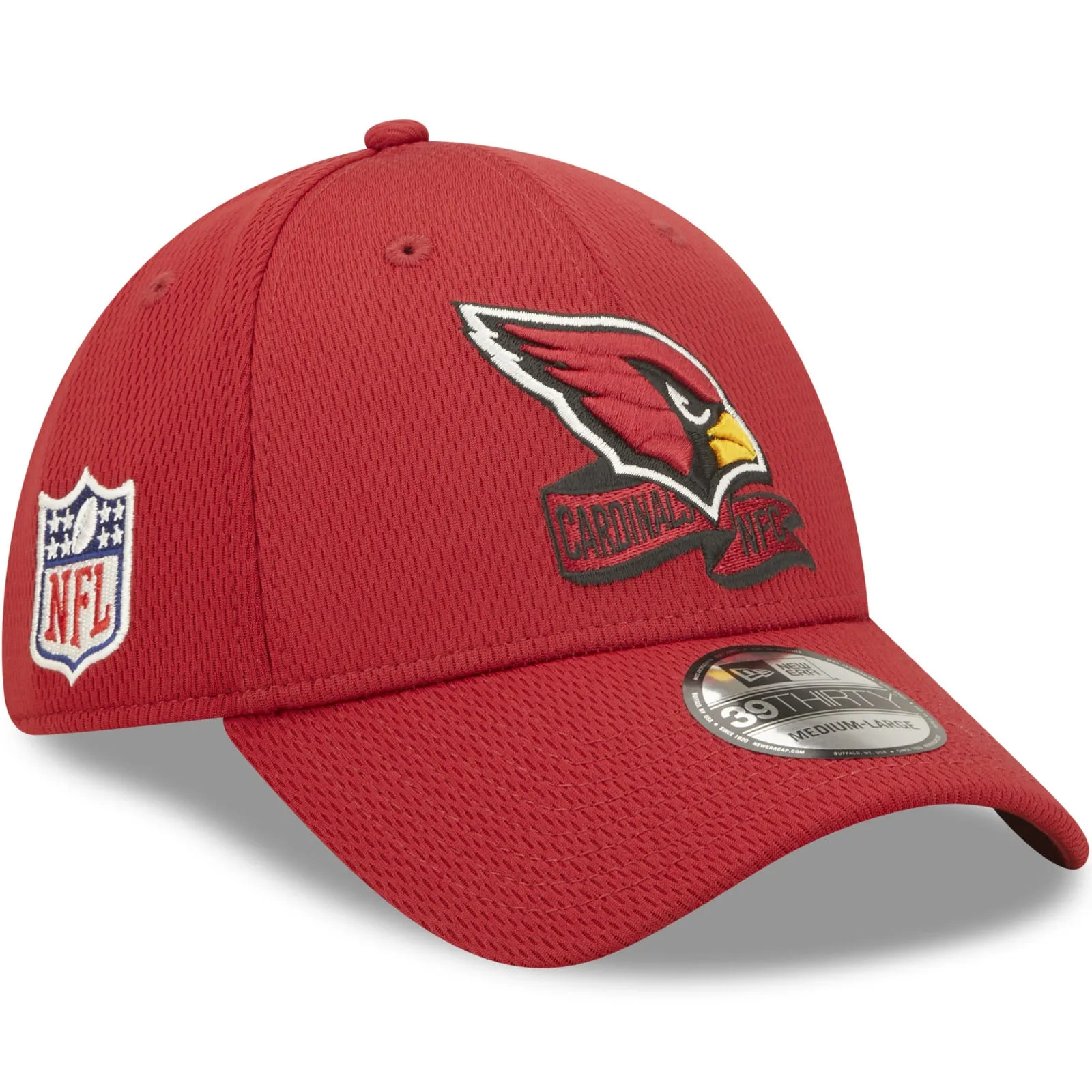 New Era Arizona Cardinals NFL 39THIRTY Sideline Coach 2022 Baseball Cap Red