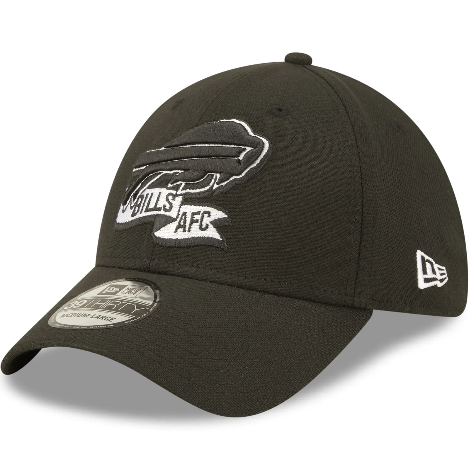 New Era Buffalo Bills NFL 39THIRTY Sideline 2022 Baseball Cap Black