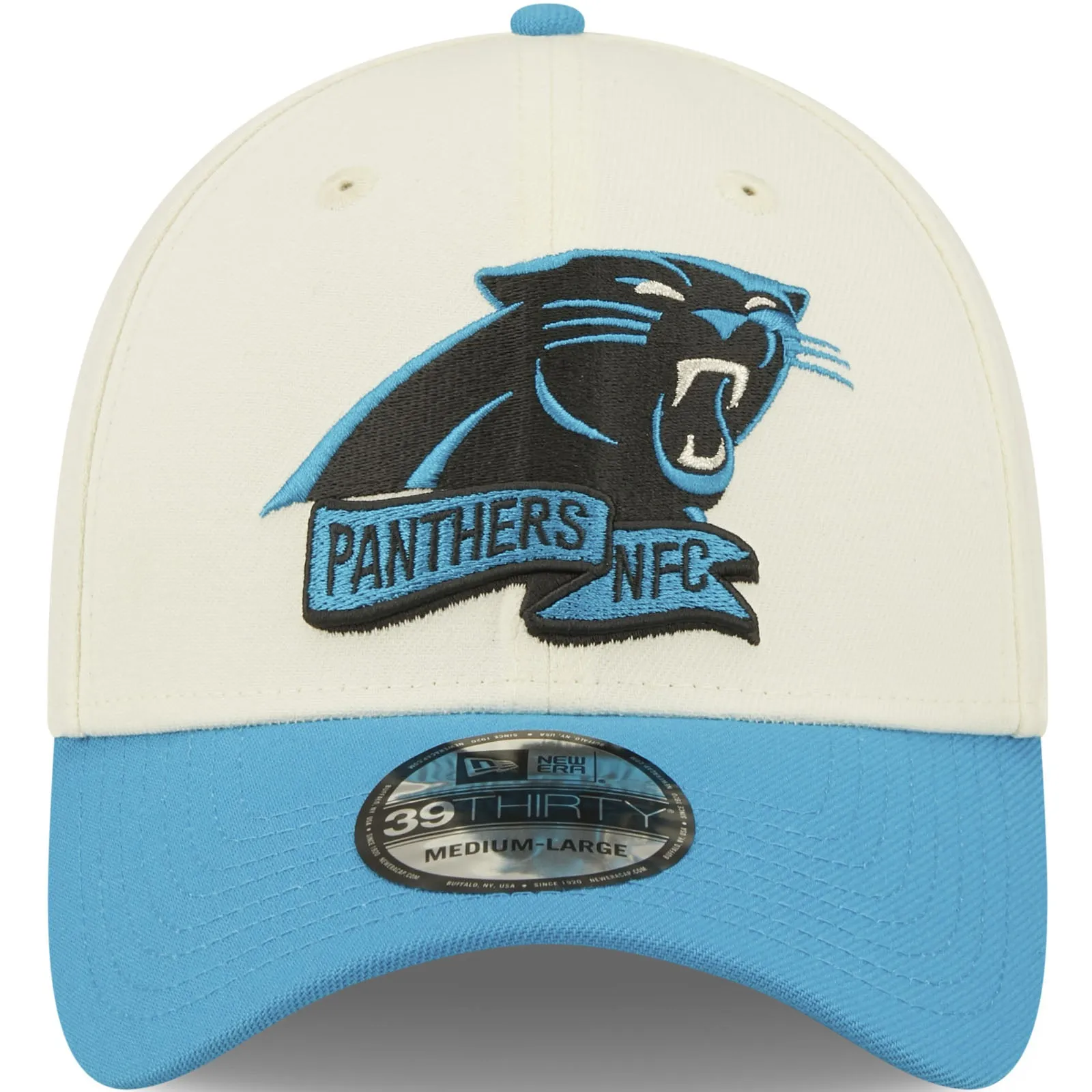 New Era Carolina Panthers NFL 39THIRTY Sideline 2022 Baseball Cap - White