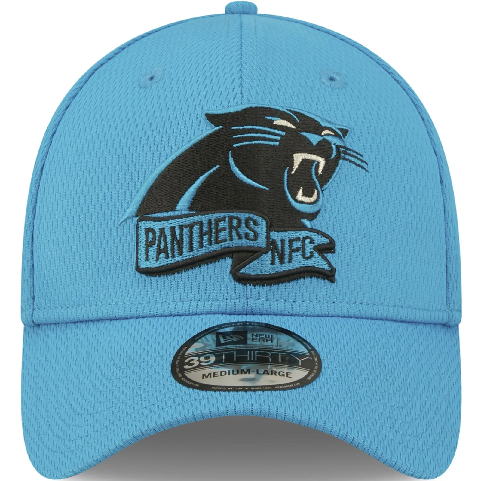 New Era Carolina Panthers NFL 39THIRTY Sideline Coach 2022 Baseball Cap Blue