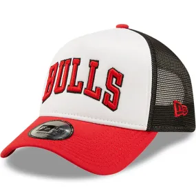 New Era Chicago Bulls NBA Team Colour 9FORTY Baseball Trucker Cap - Red