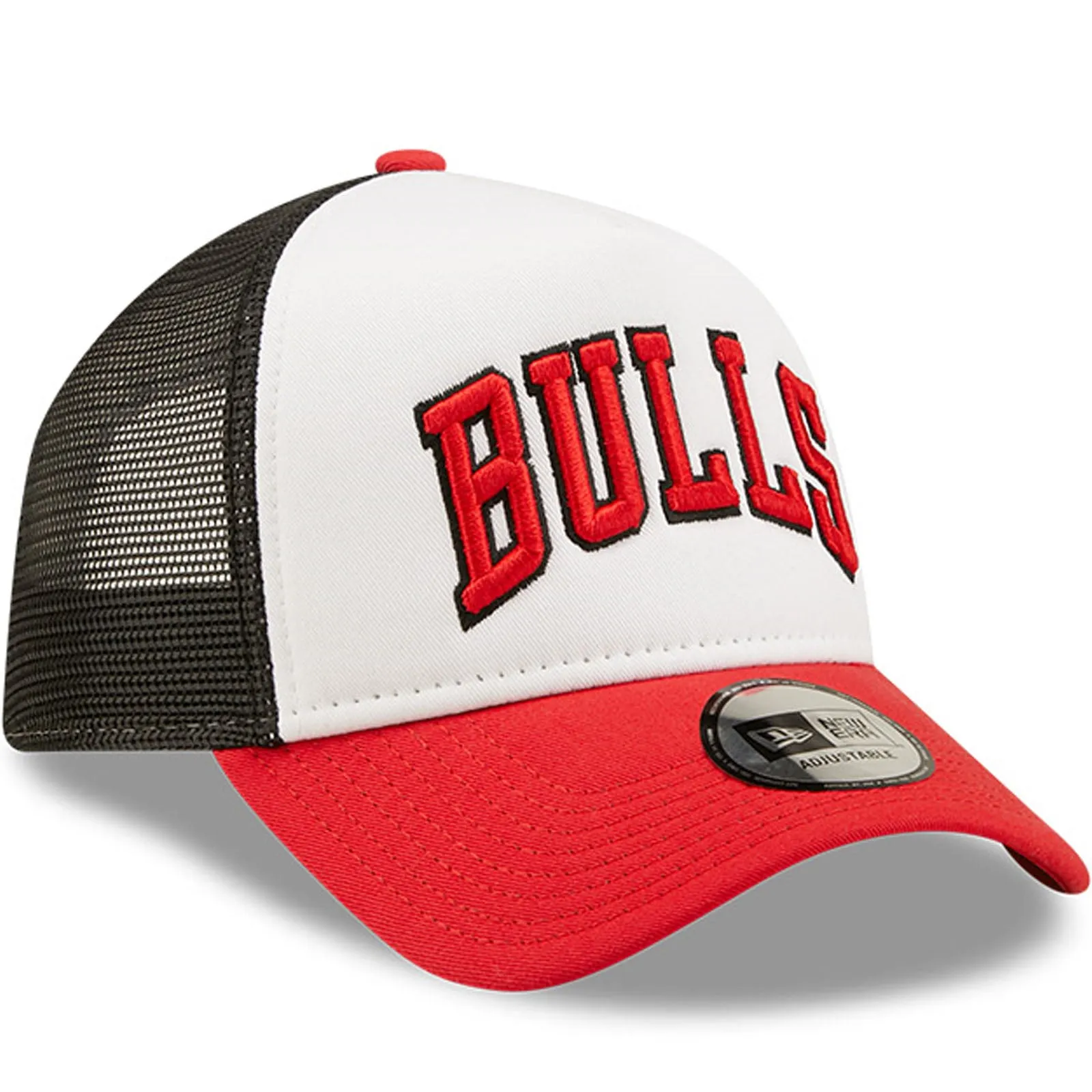 New Era Chicago Bulls NBA Team Colour 9FORTY Baseball Trucker Cap - Red