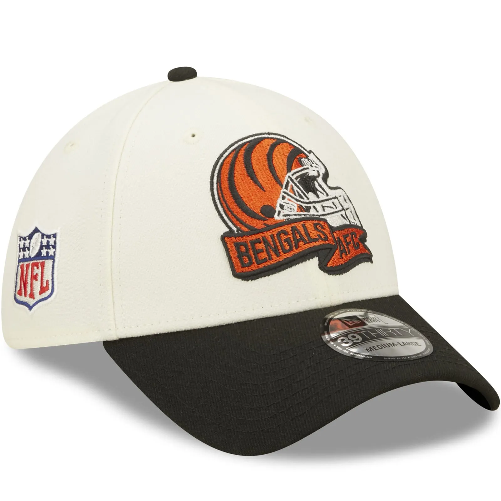 New Era Cincinnati Bengals NFL 39THIRTY Sideline 2022 Baseball Cap - White